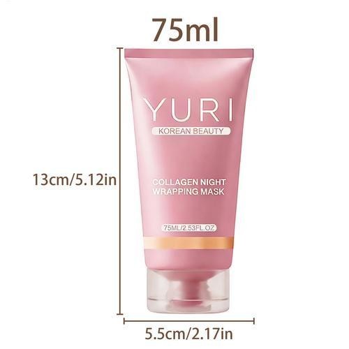 Yuri Korean Collagen Night Wrapping Mask 75ml Hydrating Sleeping Mask New In Box