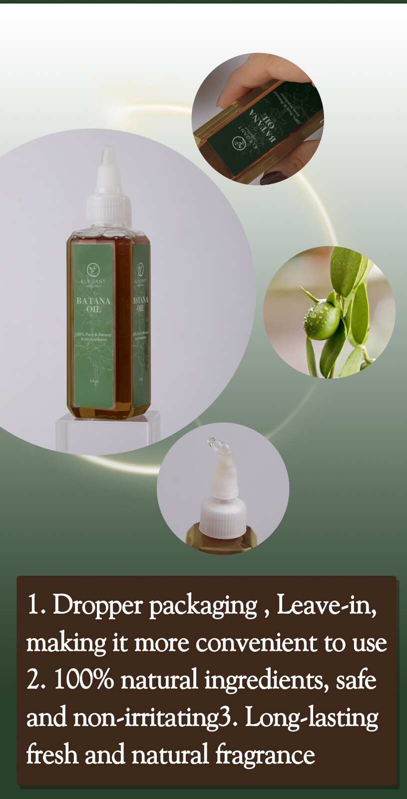 batana oil organic for healthy hair Natural Growth 100% Pure Honduras