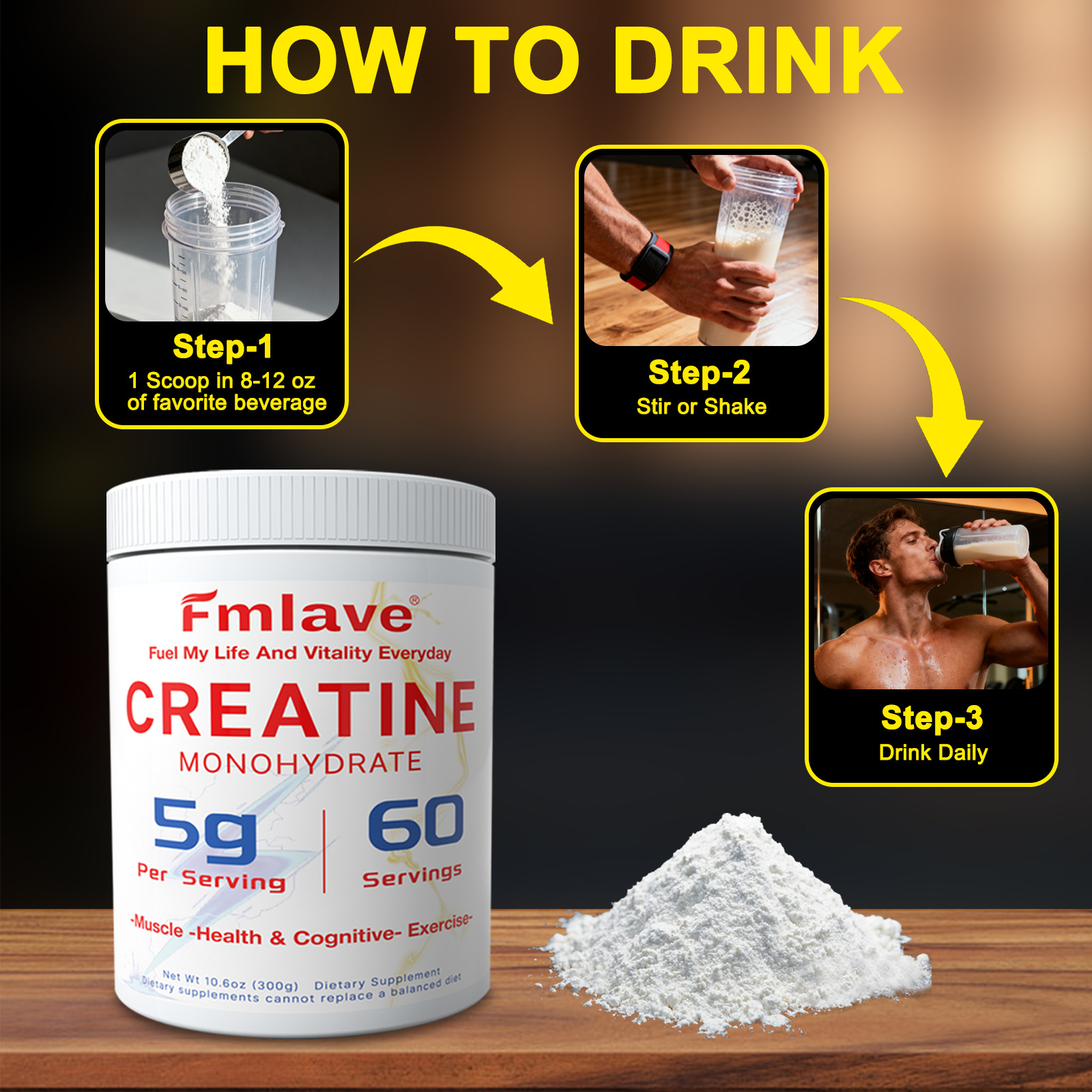 Creatine Monohydrate + Multi Collagen Powder for Women 60 Servings Glute Builder