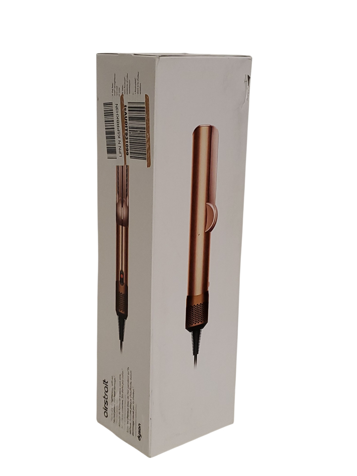 Dyson Airstrait Wet to Dry All Hair Straightener, No Heat Damage Amber Silk
