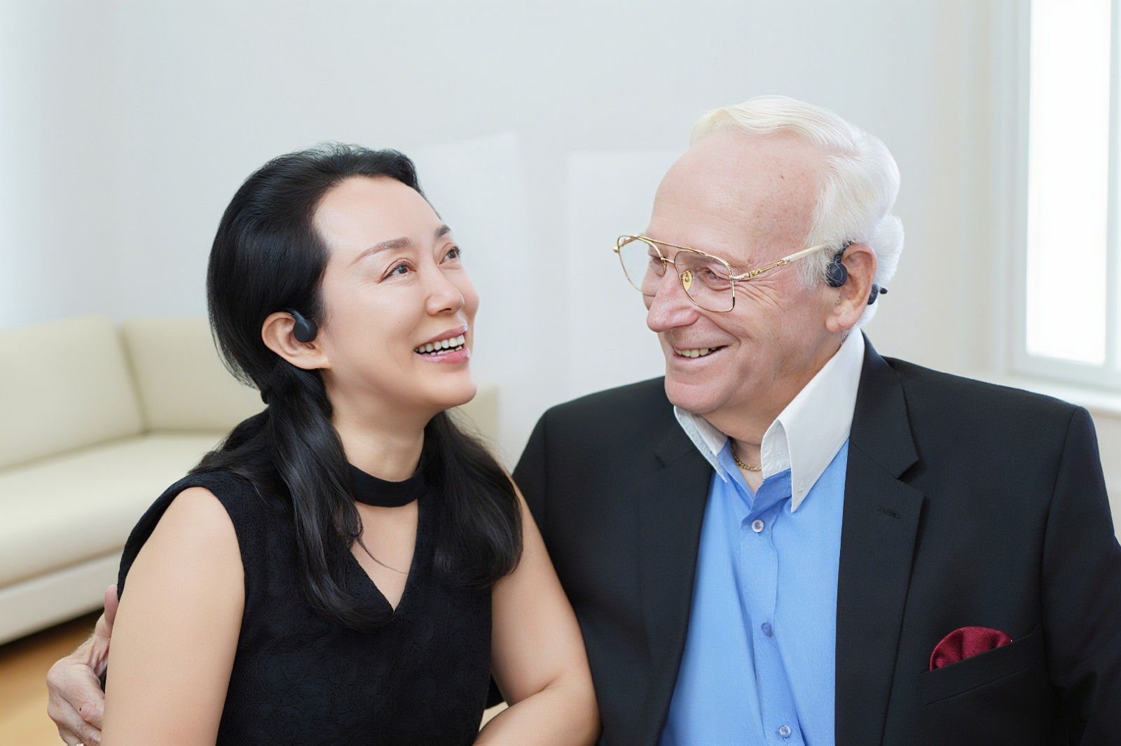 Bone Conduction Hearing Aids 2 Independent Volume Control 3 Band Selection 2in 1