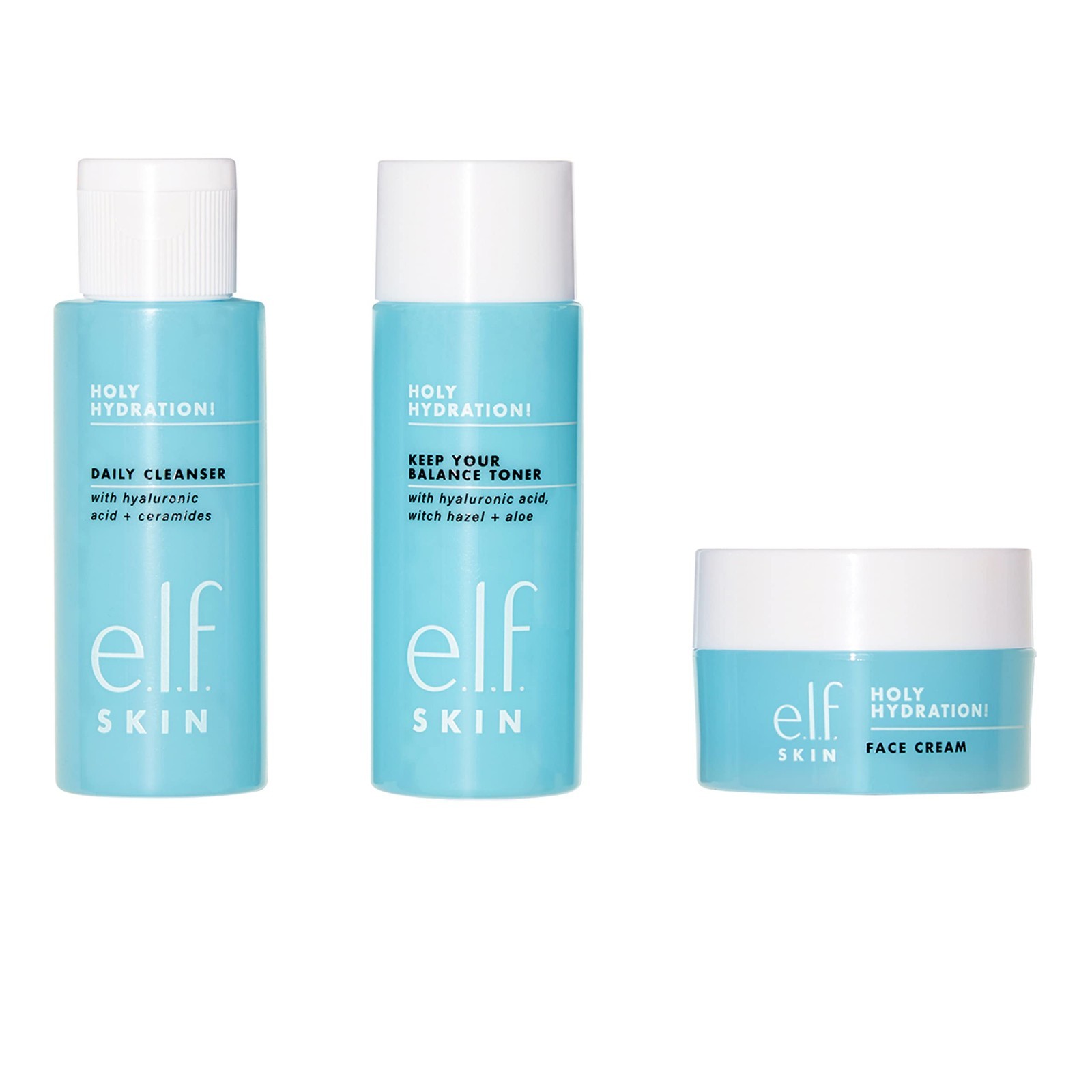 Mini Skincare Kit – Cleanser, Toner & Moisturizer for Hydrated, Balanced Skin –