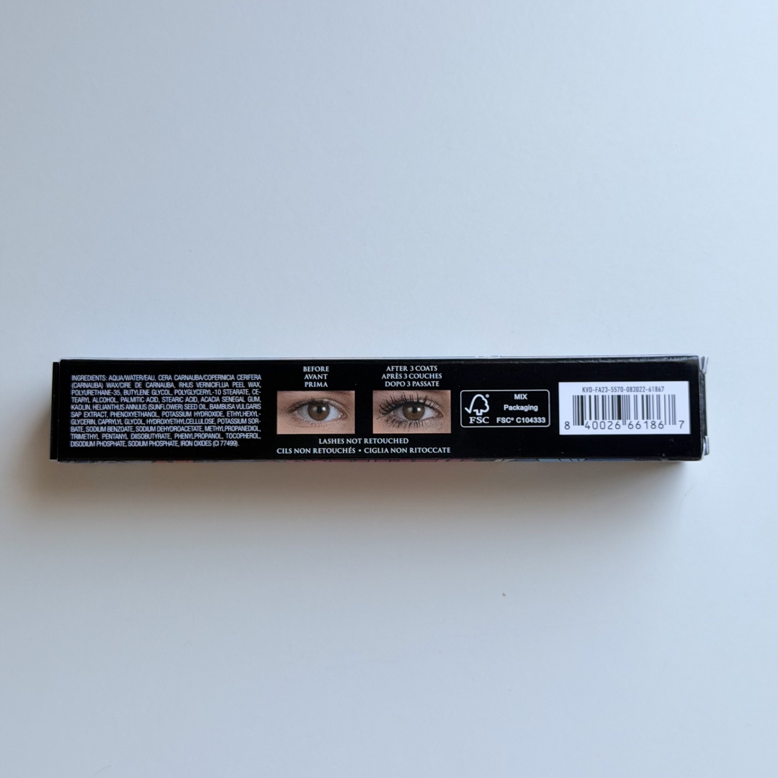 Kat Von D Full Sleeve Long + Defined Tubing Mascara INK BLACK 11ml KVD Boxed NEW