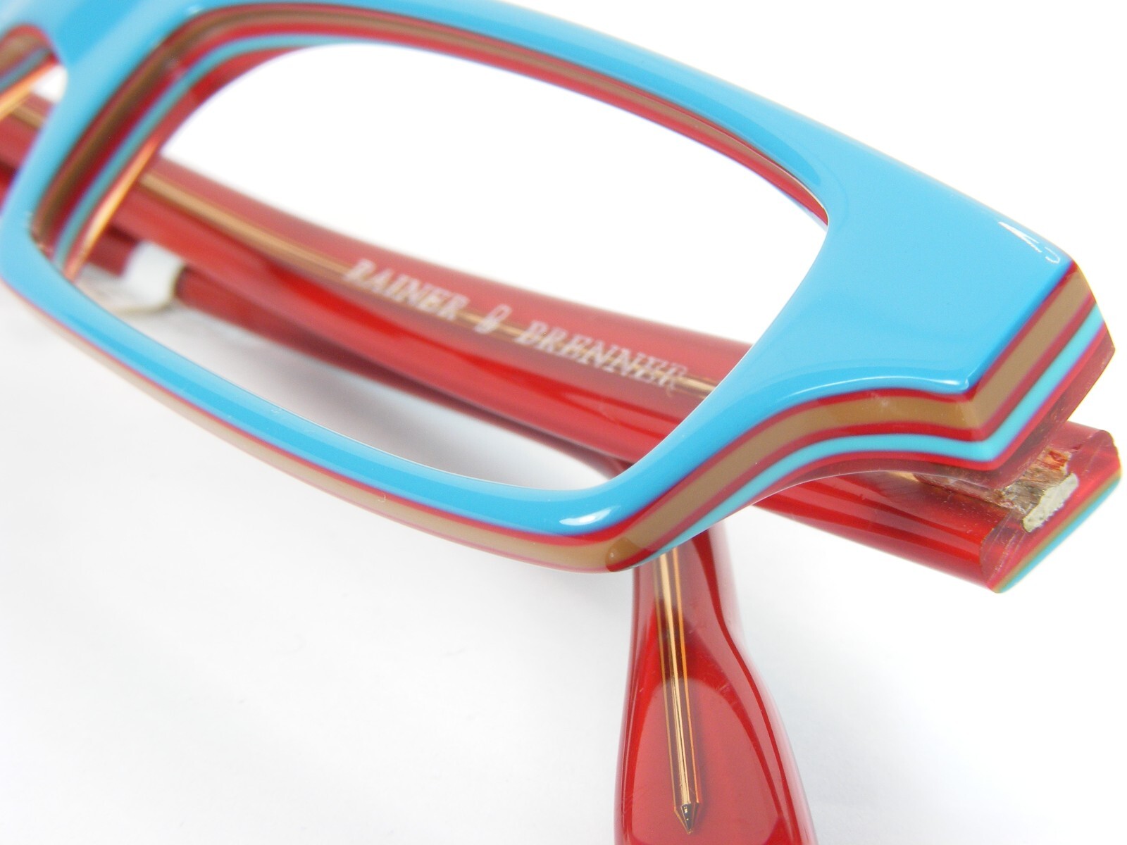 RAINER & BRENNER 2355 2069 Blue / Multicolor Unique RARE EYEGLASSES 50mm (NOTES)