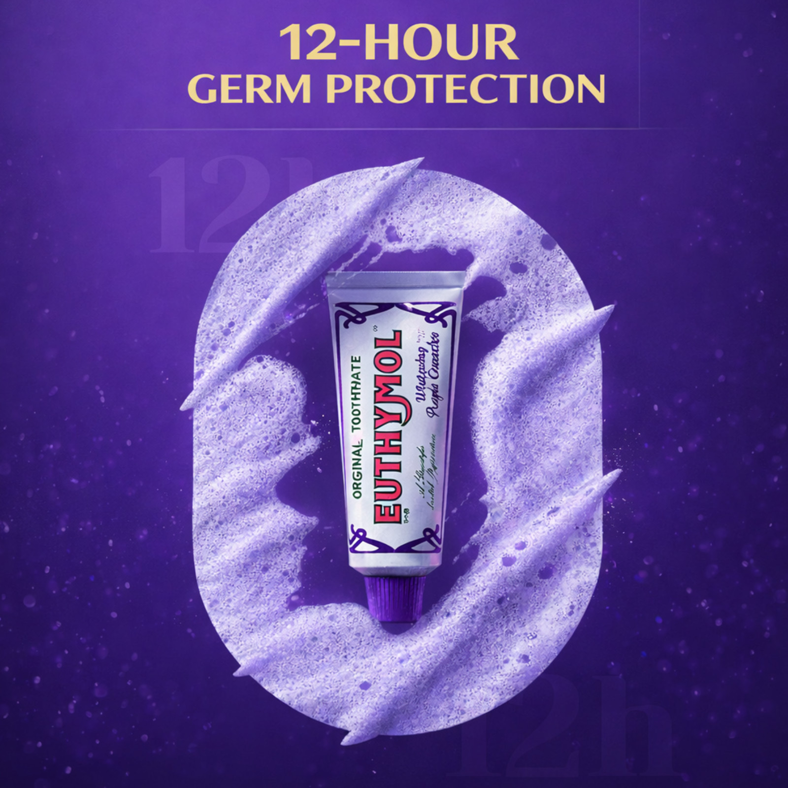 EUTHYMOL Whitening Purple Corrector Toothpaste 106g Fluoride Fresh Breath