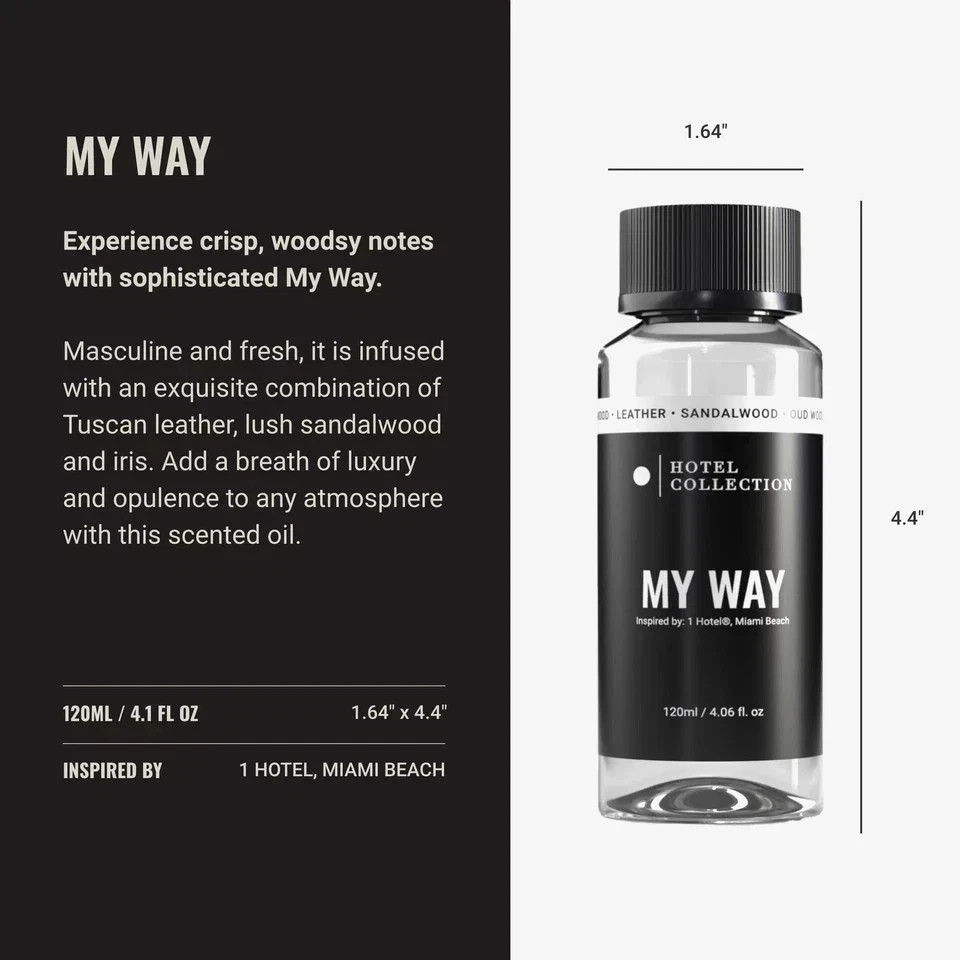 USA SELLER, SEALED MY WAY, Hotel Collection Essential Oil Diffuser Scent 120mL