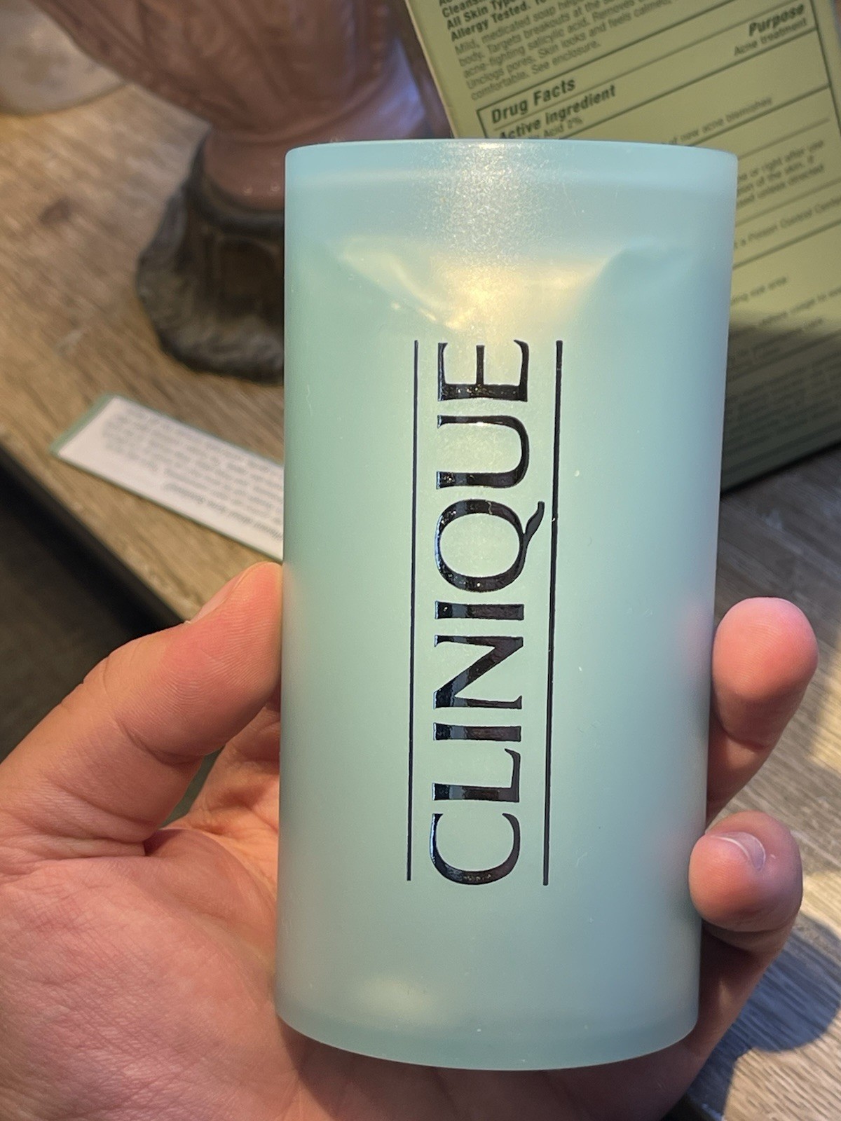 Clinique Acne Solutions Cleansing Bar Soap For Face and Body Full Size 5.2 oz