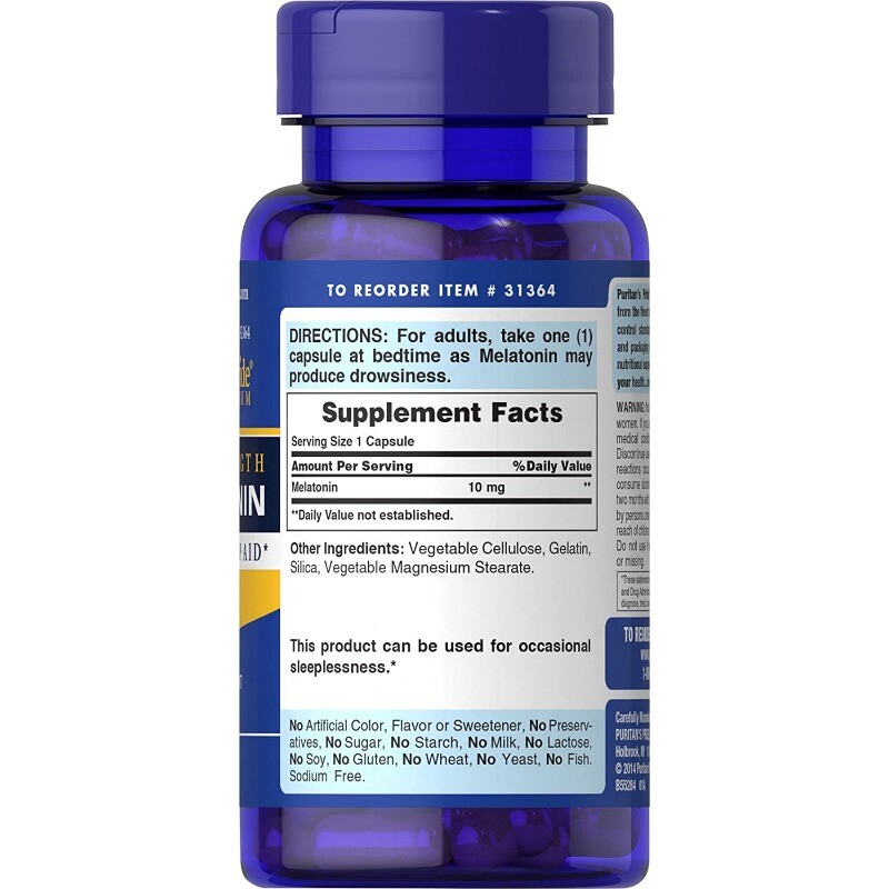 Nighttime Sleep Aid 30mg Supports Sleep Health 30 to120 Capsules