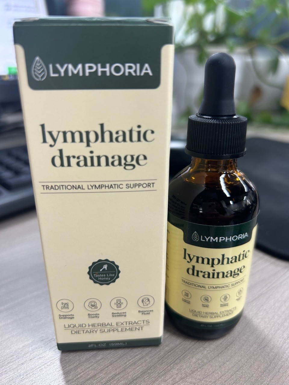 ‘Lymphatic Drainage Drops,Lymphoria,for Detox Bloat Relief & Immune Support 59ml
