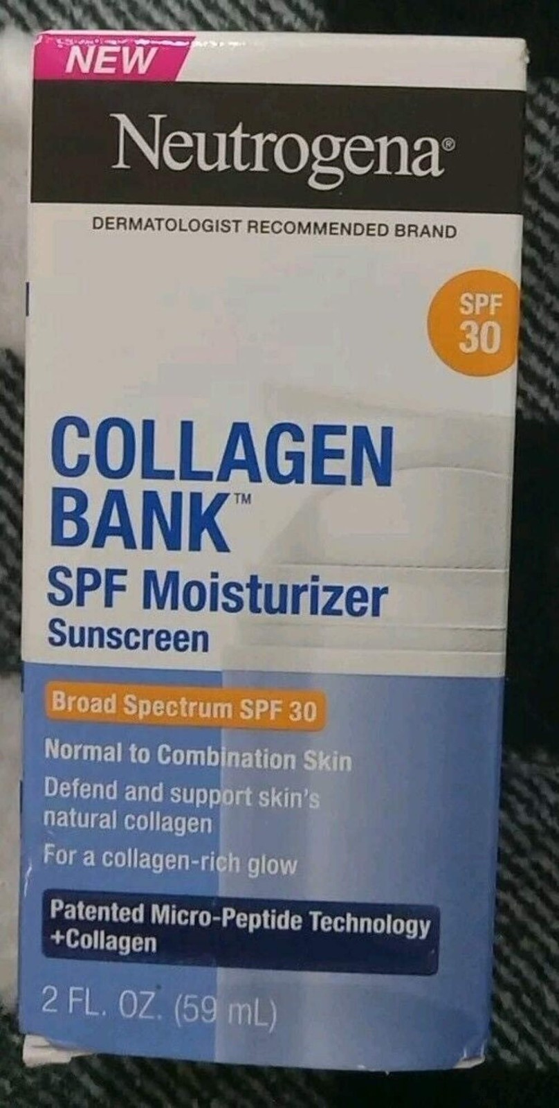 3x Neutrogena Collagen Bank Daily Face Moisturizer – SPF 30 – 2 Fl Oz EXP 8/2026
