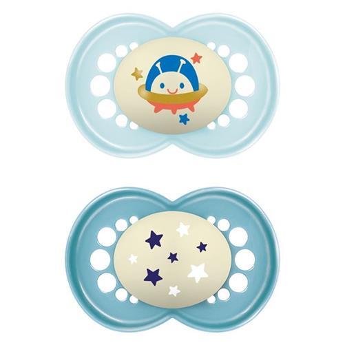 MAM Night Nuggi 16-36m blue/blue
