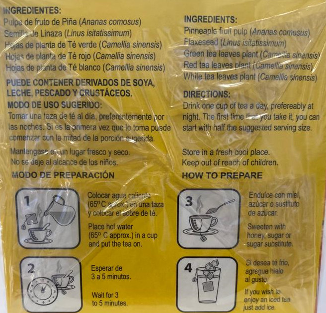 Piñalim Tea- 30 tea bags w/.10 oz ea