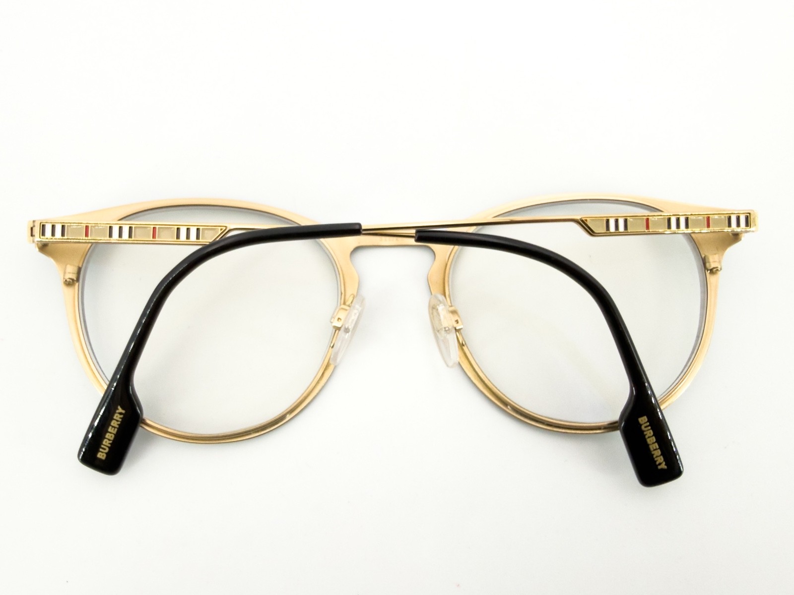 NICE Burberry 1360 Eyeglasses FRAMES 1017 Black 51[]21-145 Gold Italy L944