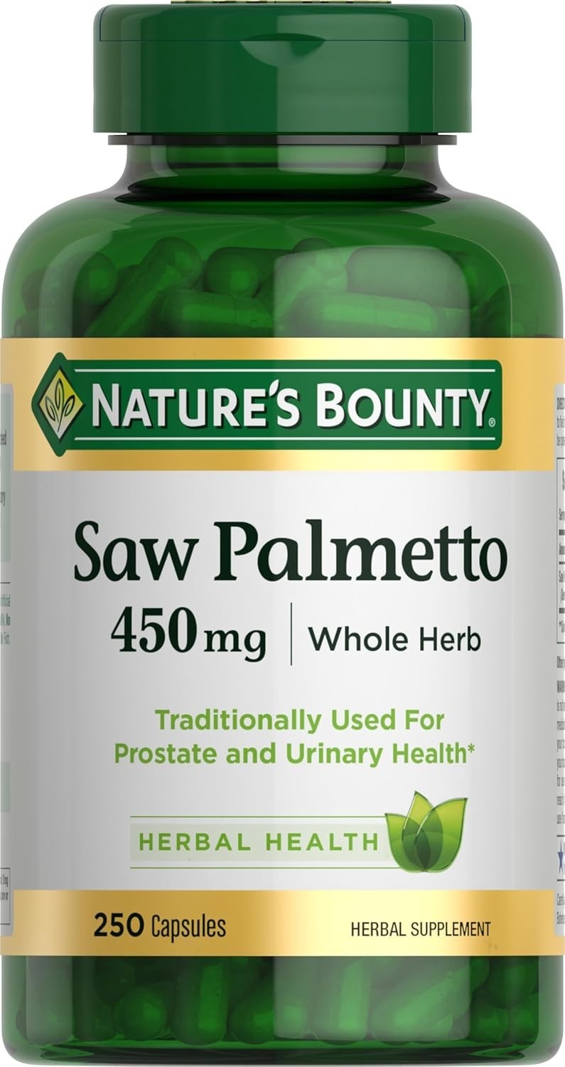 Nature’s Bounty Saw Palmetto 250 Count Herbal Supplement For Men’s Health