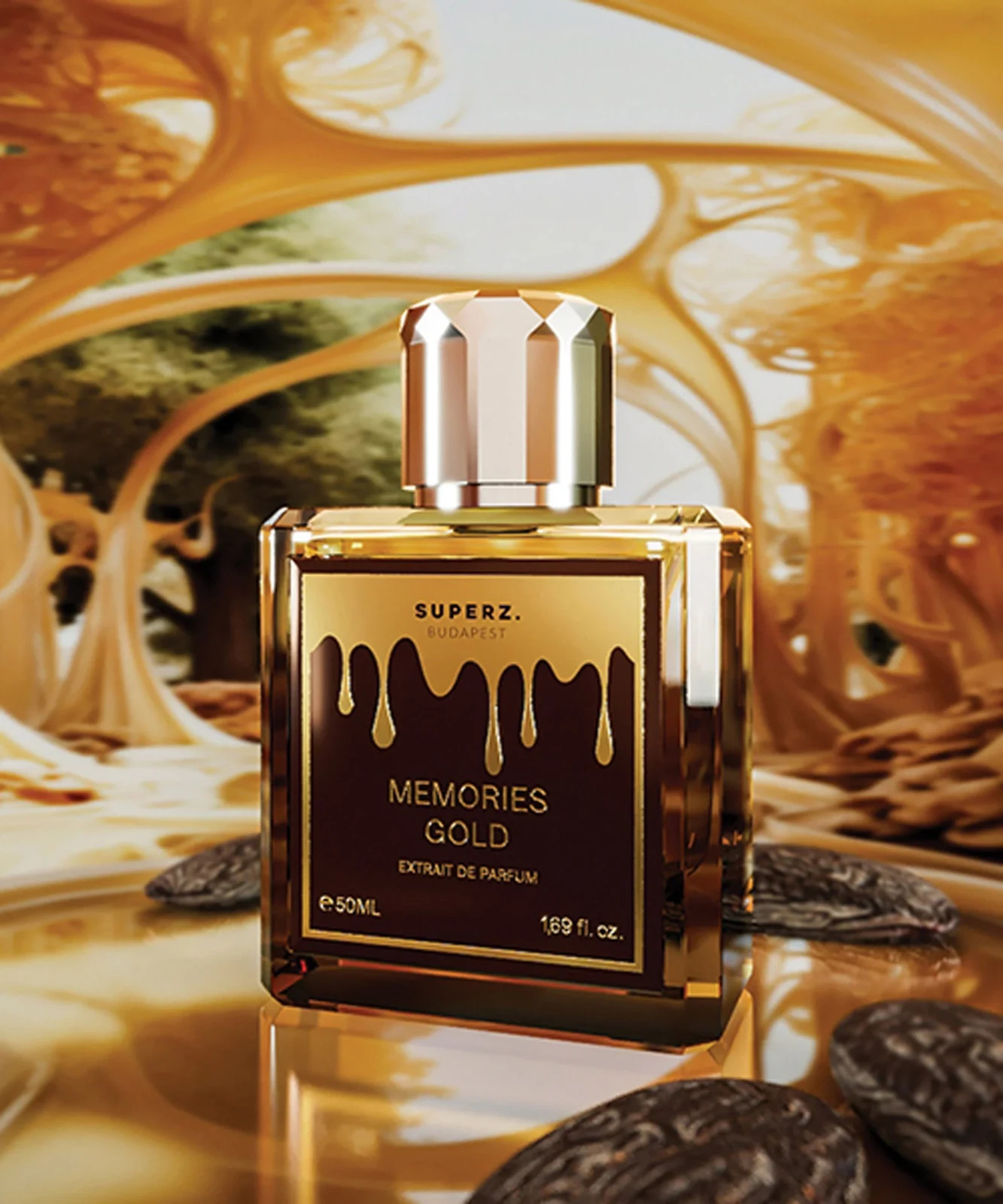 Superz Budapest Memories Gold Extrait de Parfum 50ml New Sealed Original