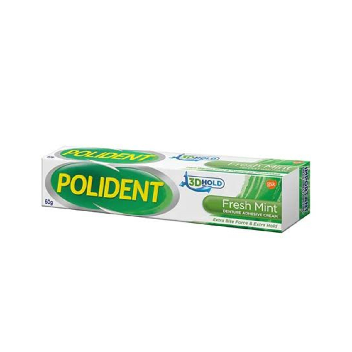 Teeth Adhesive 6 x 60g Polident Denture Fresh Mint-FREE from Zinc FAST SHIPPING