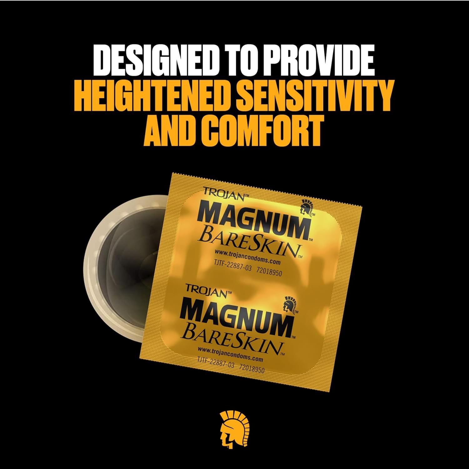 Trojan Magnum Bareskin Large Size Condoms – 10 Count