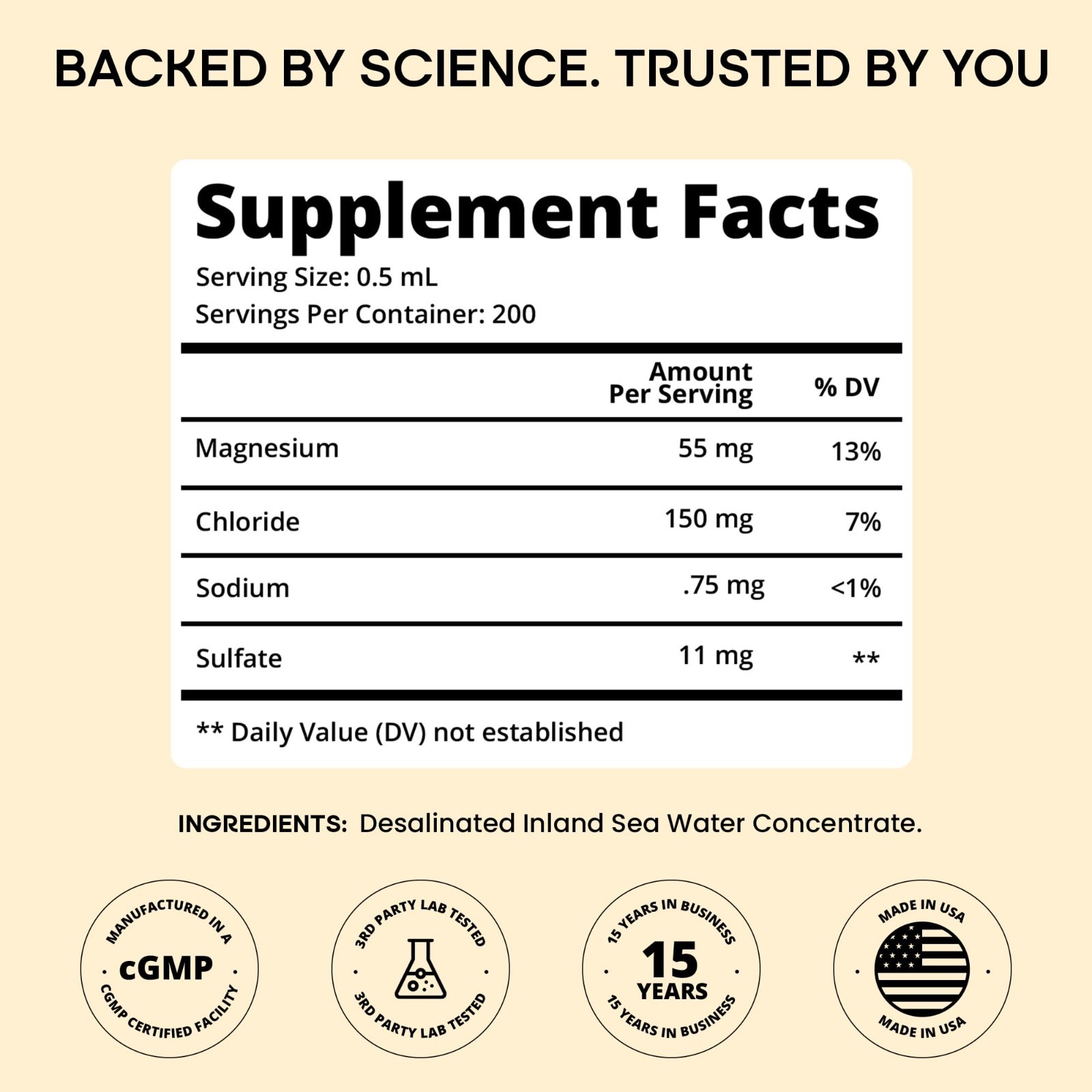 Trace Mineral Drops 100ml – Ionic Low Sodium Concentrate for pH Balance, Vegan,