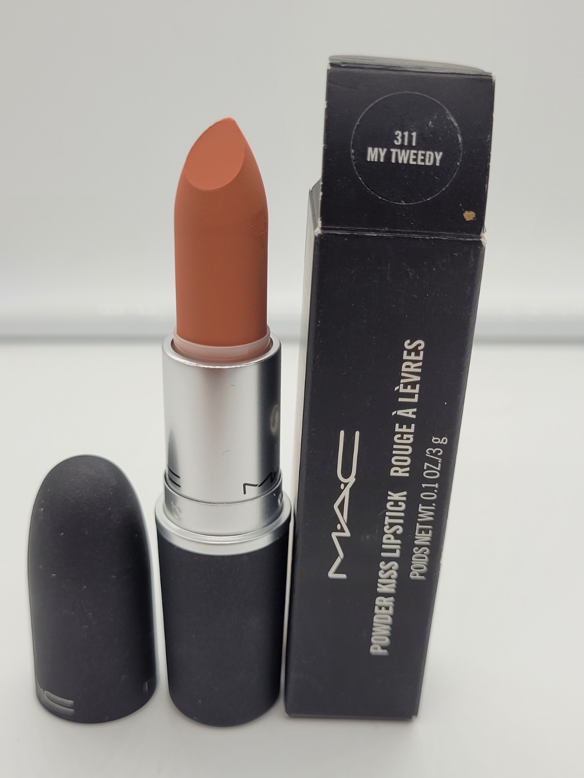 MAC Powder Kiss Lipstick BNIB 0.1oz./3g ~311 My Tweedy~