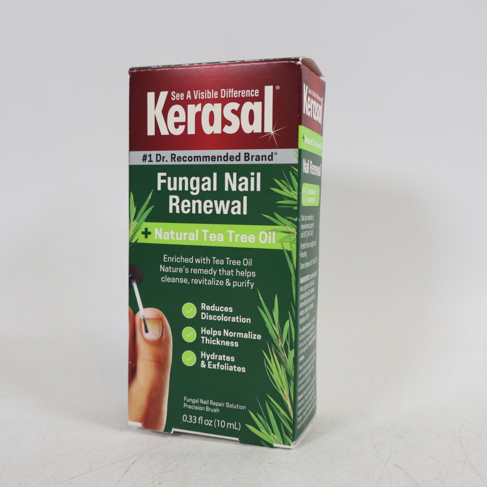 2 PACK Kerasal Renewal Nail Repair Solution w/ Tea Tree Oil 0.33 oz Each