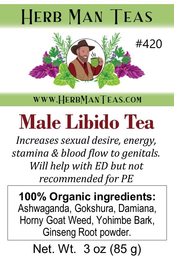 MALE LIBIDO TEA – Male Libido enhancement with KOREAN GINSENG