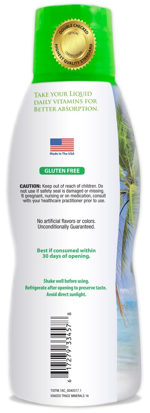 Tropical Oasis – Premium Ionized Plant 16 Fl Oz (Pack of 1), Color.value