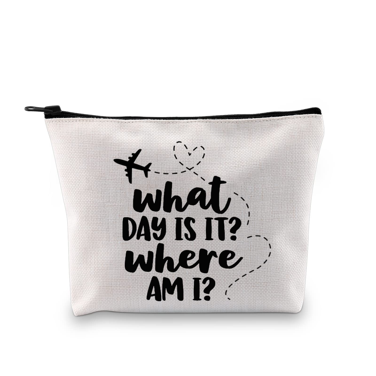 G2TUP Flight Attendant Gift What Day Is It Where Am I White Bag