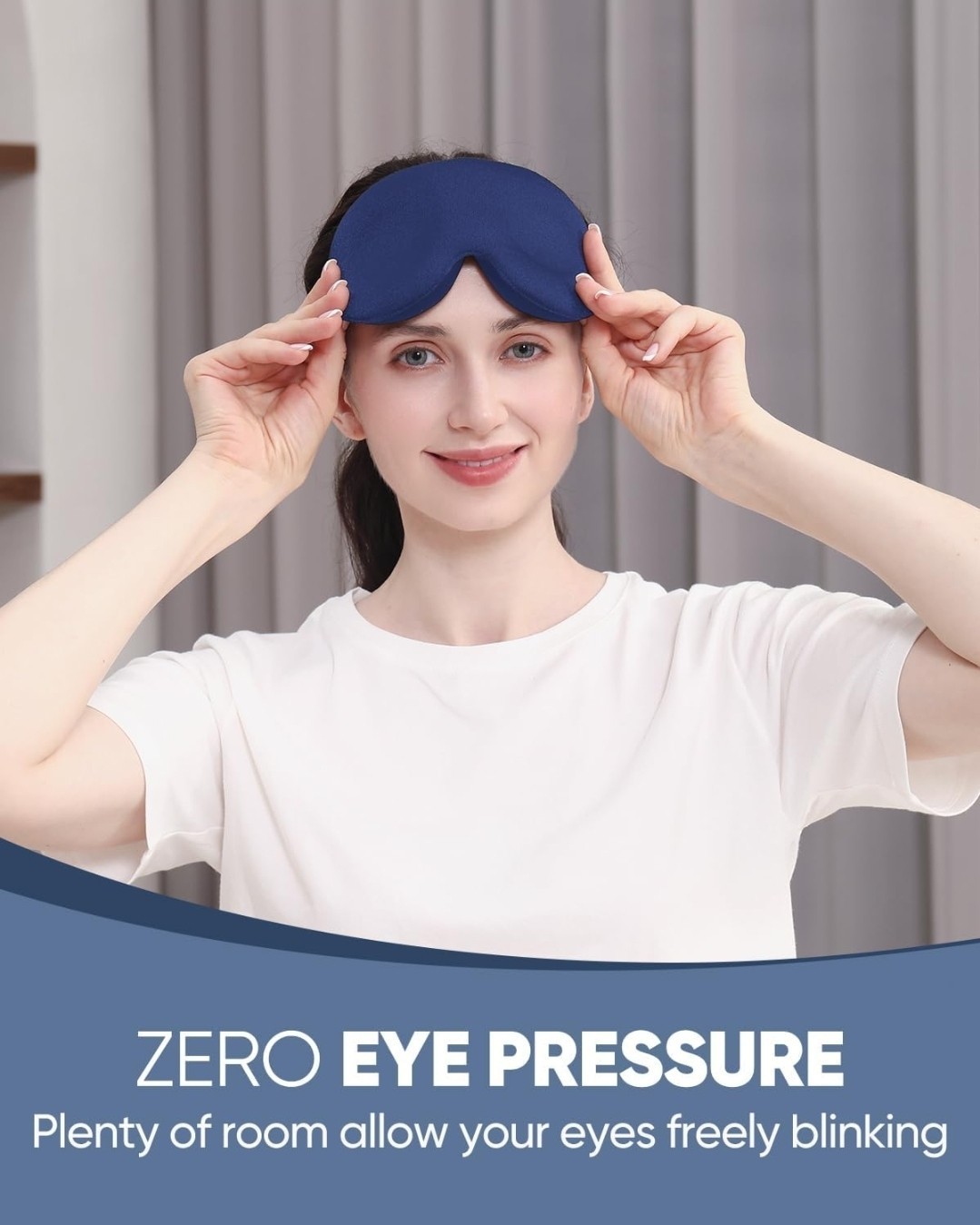 Sleep Eye Mask for Side Sleeper Men Women, Zero Eye Pressure 3D Sleeping Mask…