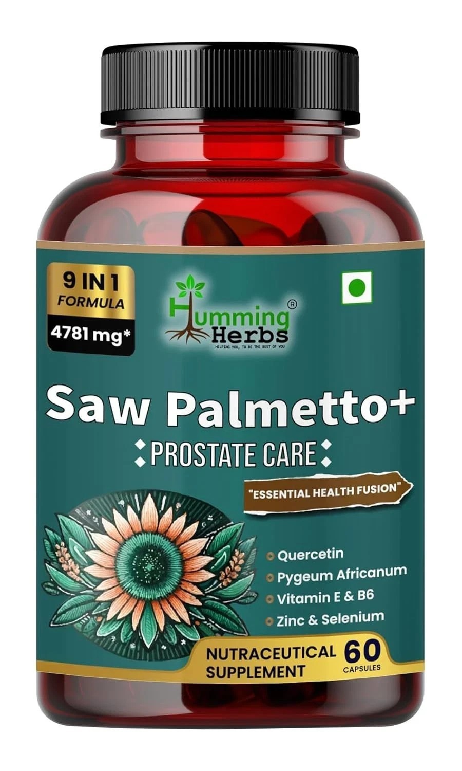 Humming Herbs Saw Palmetto Plus Capsules, 60 Capsules