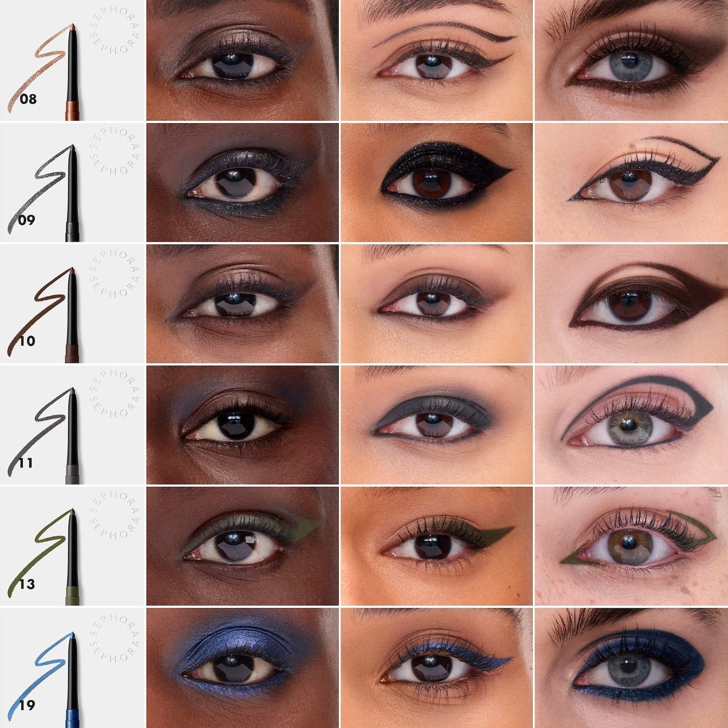 COLLECTION 12HR Colorful Waterproof Retractable Eyeliner, 10 colors