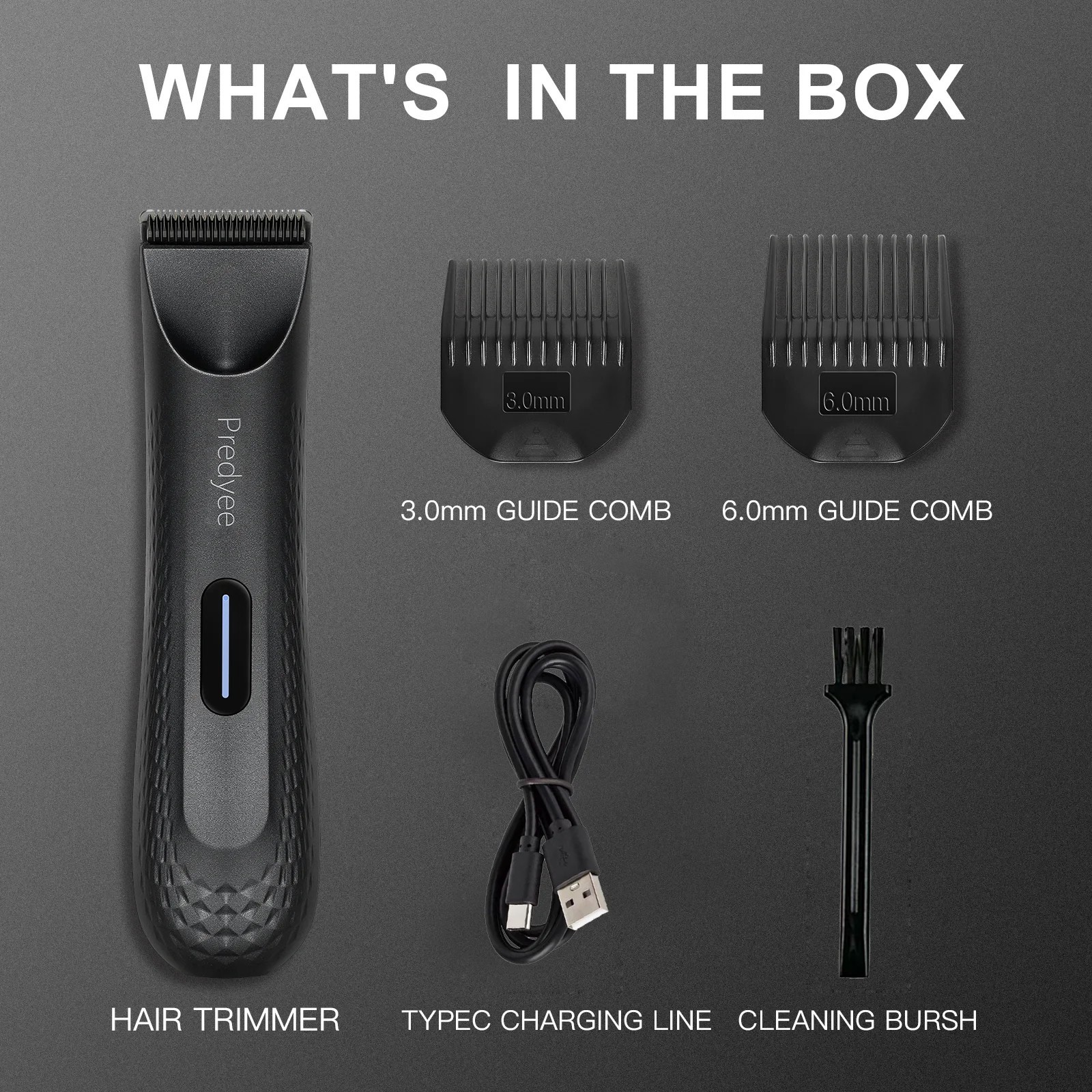Electric Groin Hair Trimmer for Men,Body Groomer & Pubic Waterproof Hair Trimmer