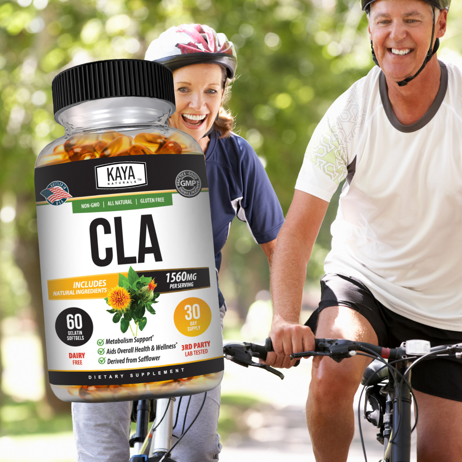 CLA 60ct Weight Loss Belly Stomach Fat Burner Diet Pills Lean Muscle Tone Slim