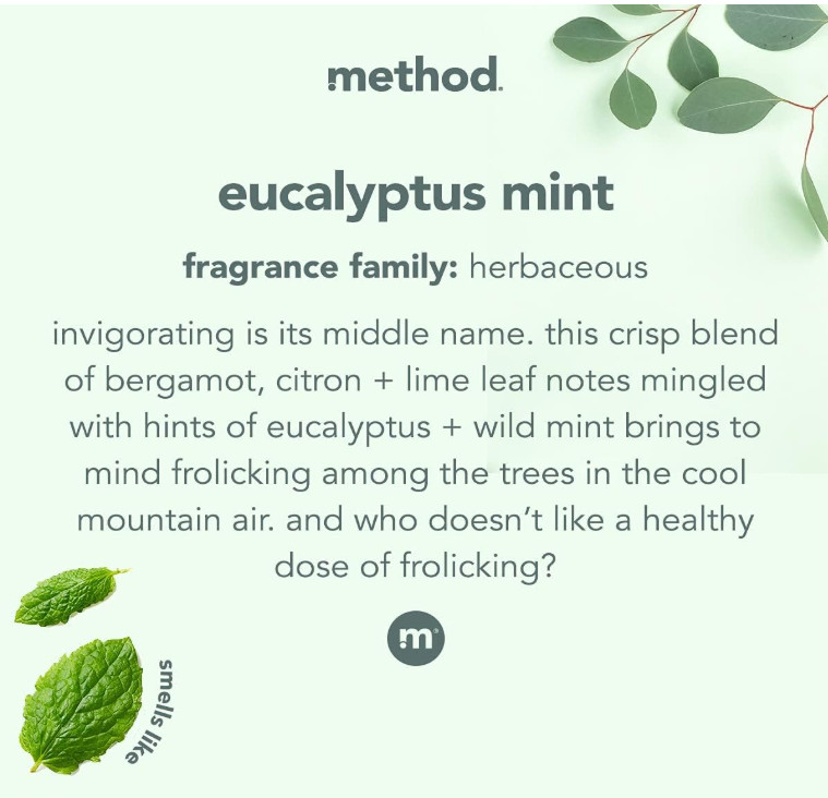 Method Daily Shower, Eucalyptus Mint, 28 OZ (Pack of 1)