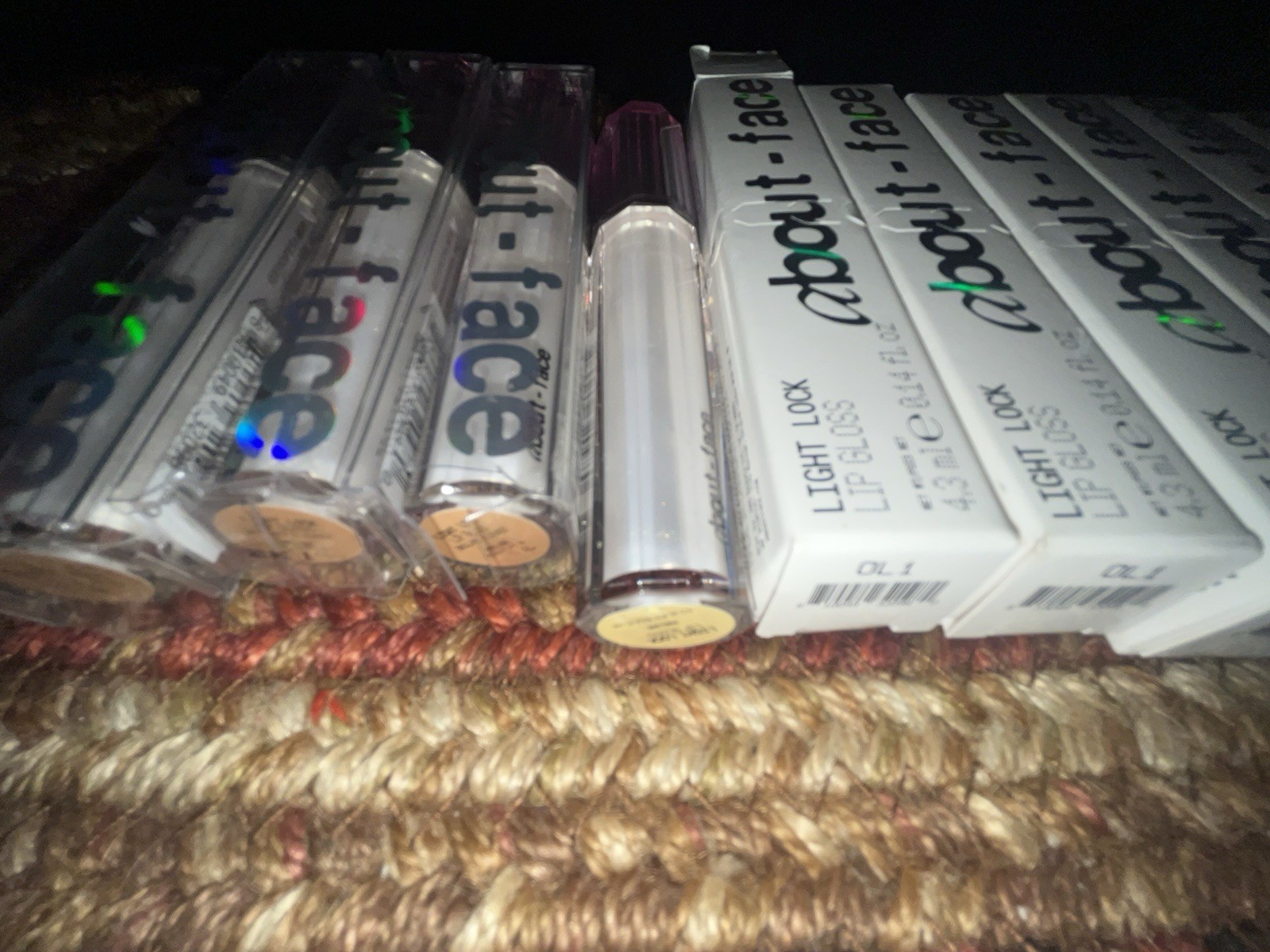 ABOUT FACE LIGHT LOCK LIP GLOSS ONE OF BUYER CHOICE VARIOUS SHADES NIB