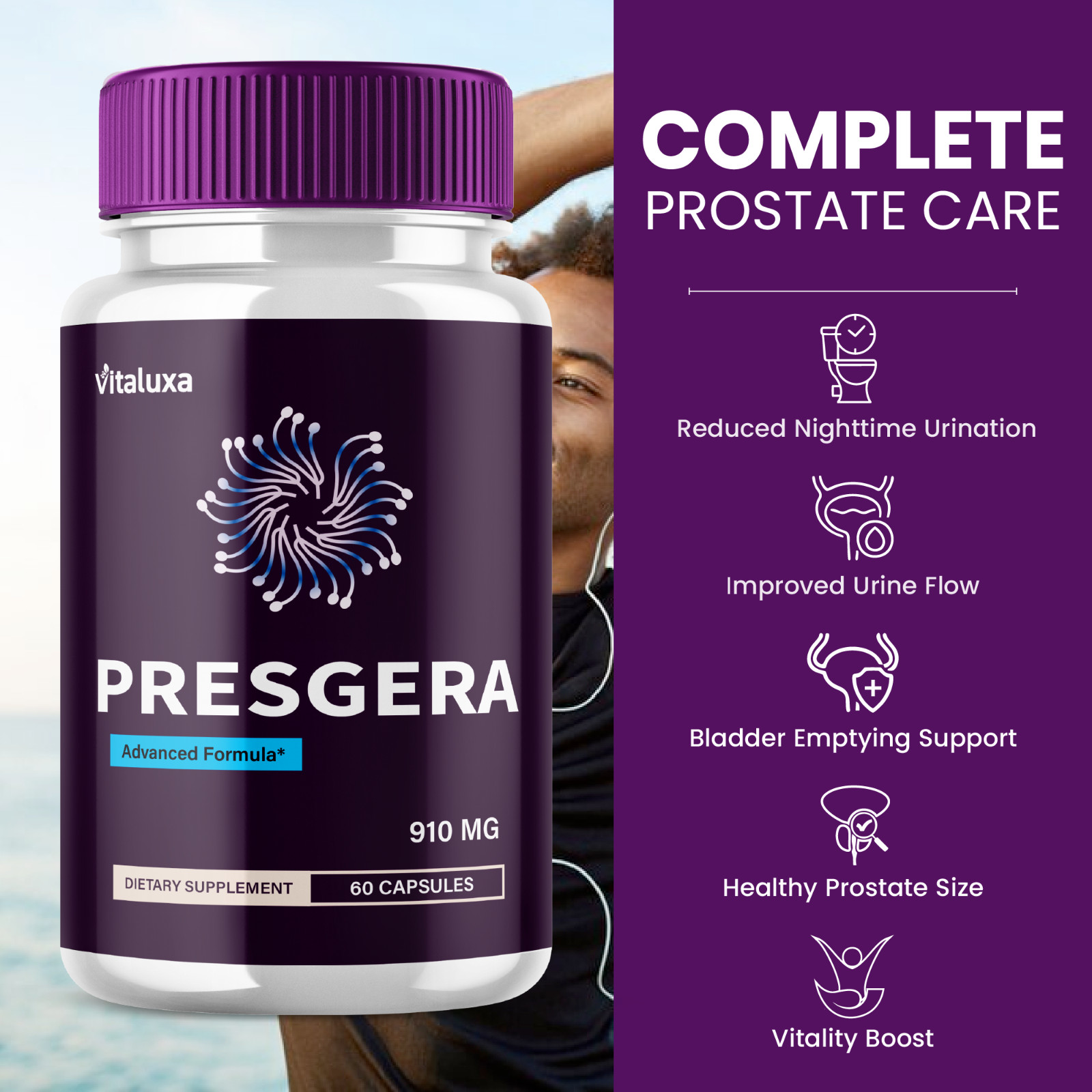 (5 Pack) Presgera Nerve Pills Advanced Health Support Formula (300 Capsules)