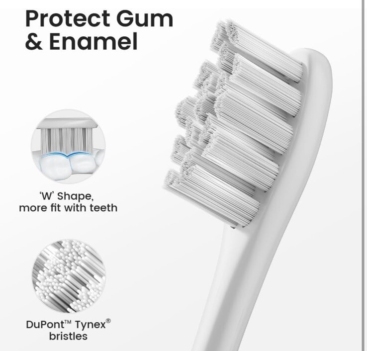 Electric Toothbrush for Adults with 6 Soft Brush Heads & Travel Case