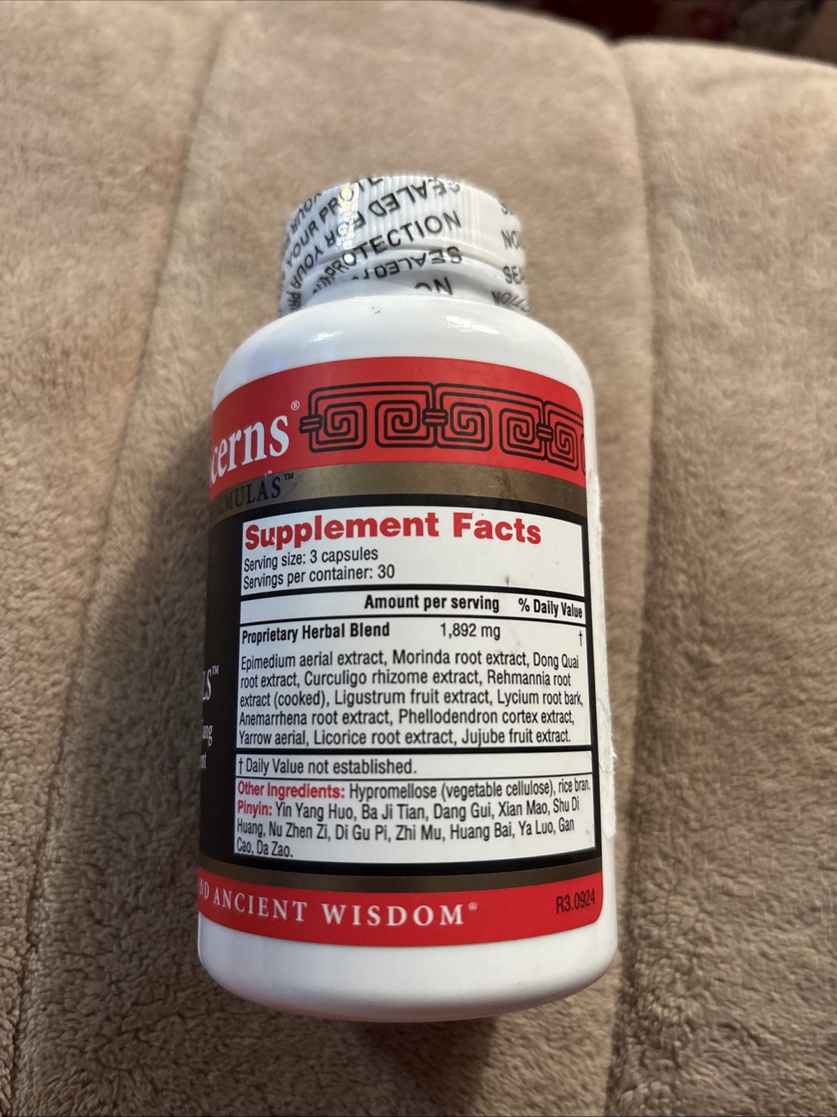 Health Concerns Three Immortals Dietary Supplement 90 Capsules – Exp 10/2028