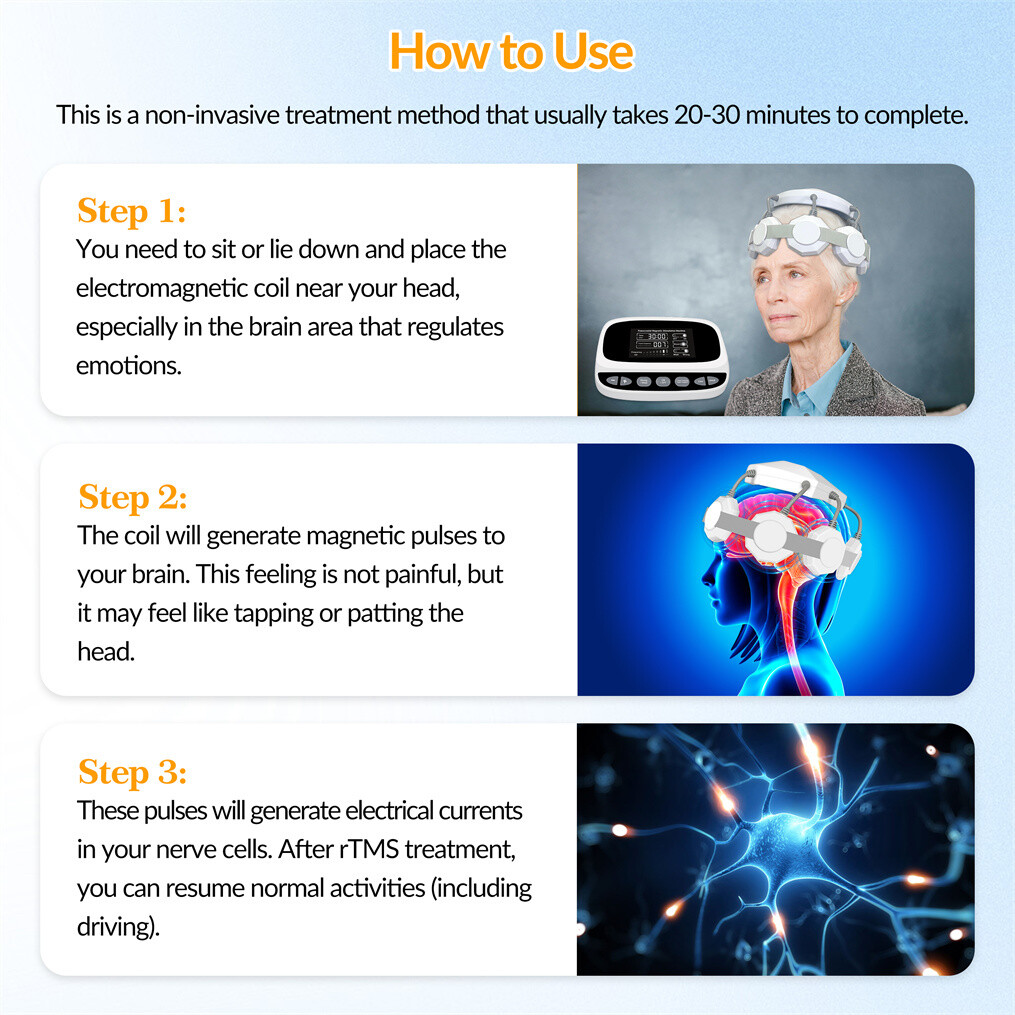rTMS Machine for Depression Parkinson Stroke Alzheimer Autism At-Home