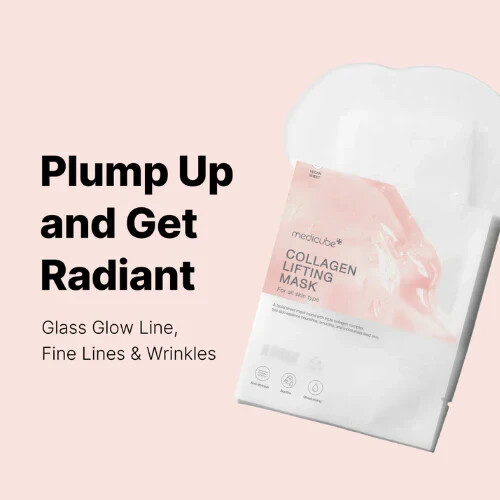 MEDICUBE Collagen Lifting Mask Sheet-Pack of 5 K-beauty -US SELLER, FREE GIFTS
