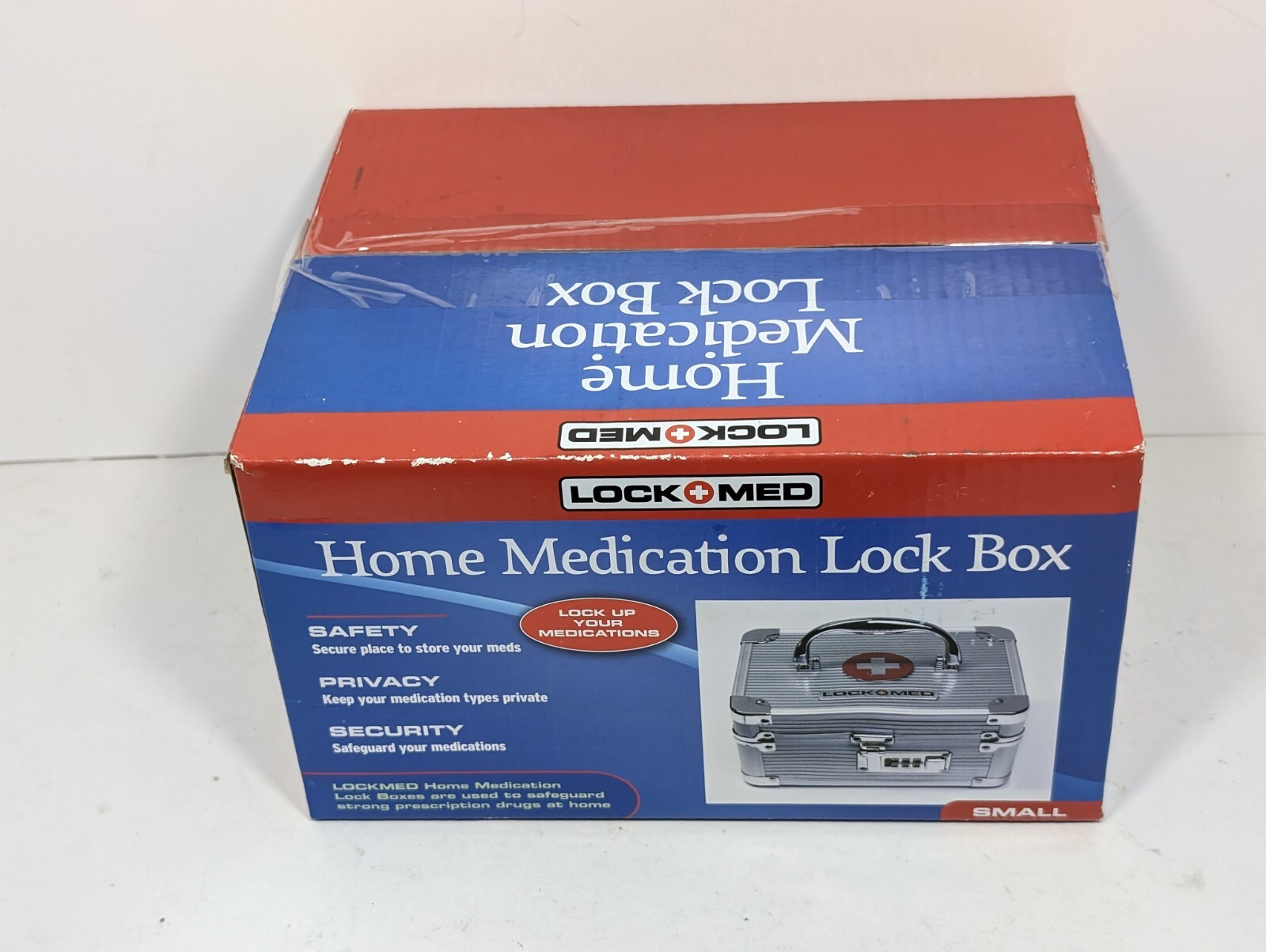 Brand New Lock Med Home Medication Lock Box – 8″ x 6″ x 4″ Medicine Case / Safe