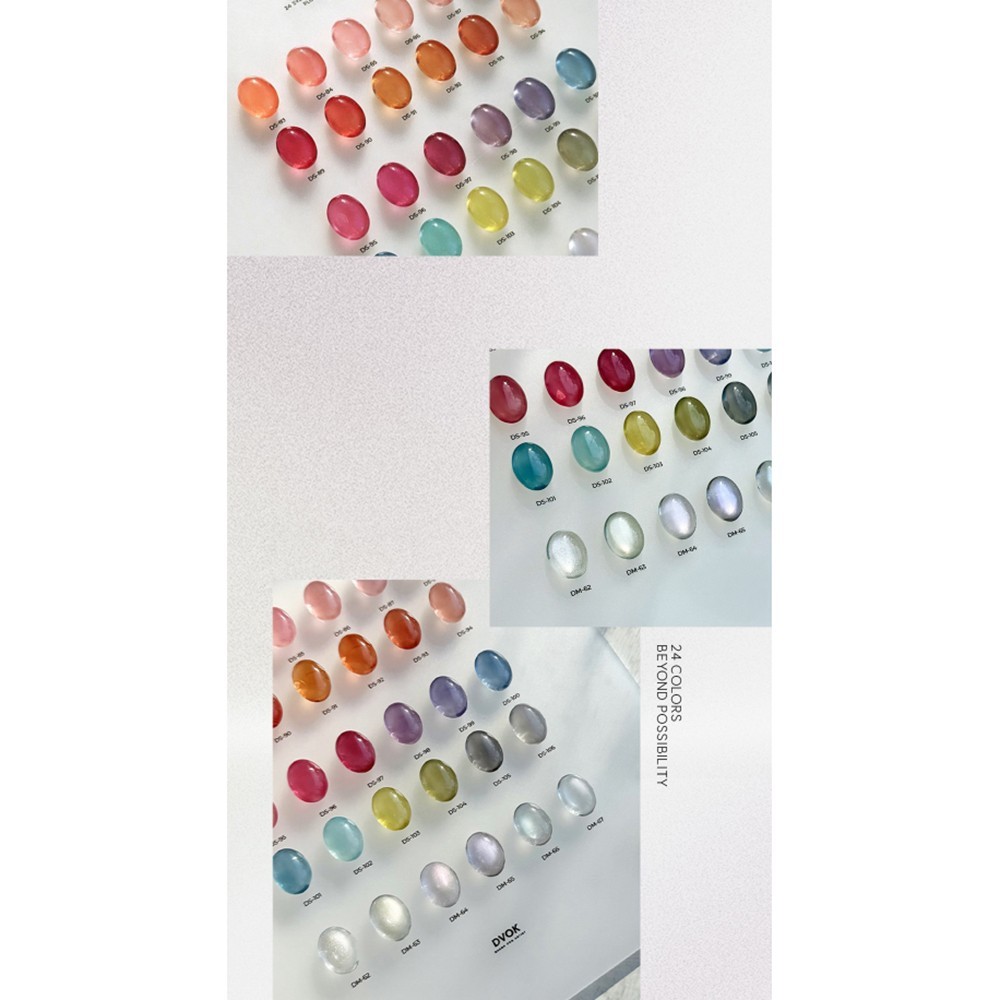DVOK Glacé 30 Color Professional Gel Set Syrup 24 + Magnetic 6 [Fast Ship]