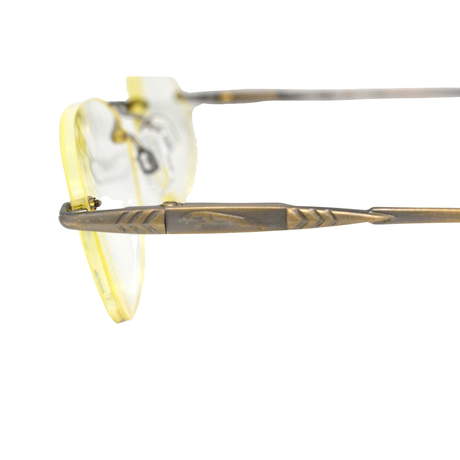 Jaguar Unknown Model-Gold Rimless 54-19-140mm Eyeglasses FRAMES ONLY – GOOD