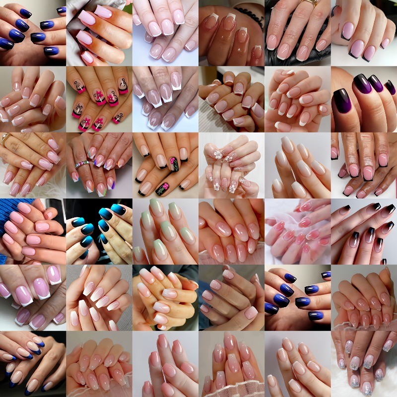 Wholesale 360PCS Press-On Nails Short Medium Length Almond Square Tip Easy-Apply