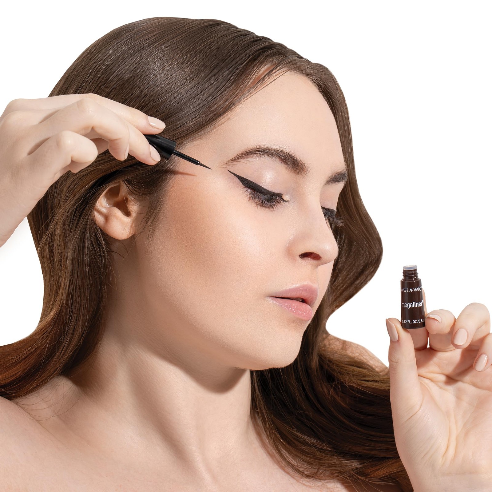 wet n wild MegaLiner Liquid Eyeliner – Dark 1 Count (Pack of 1), Brown
