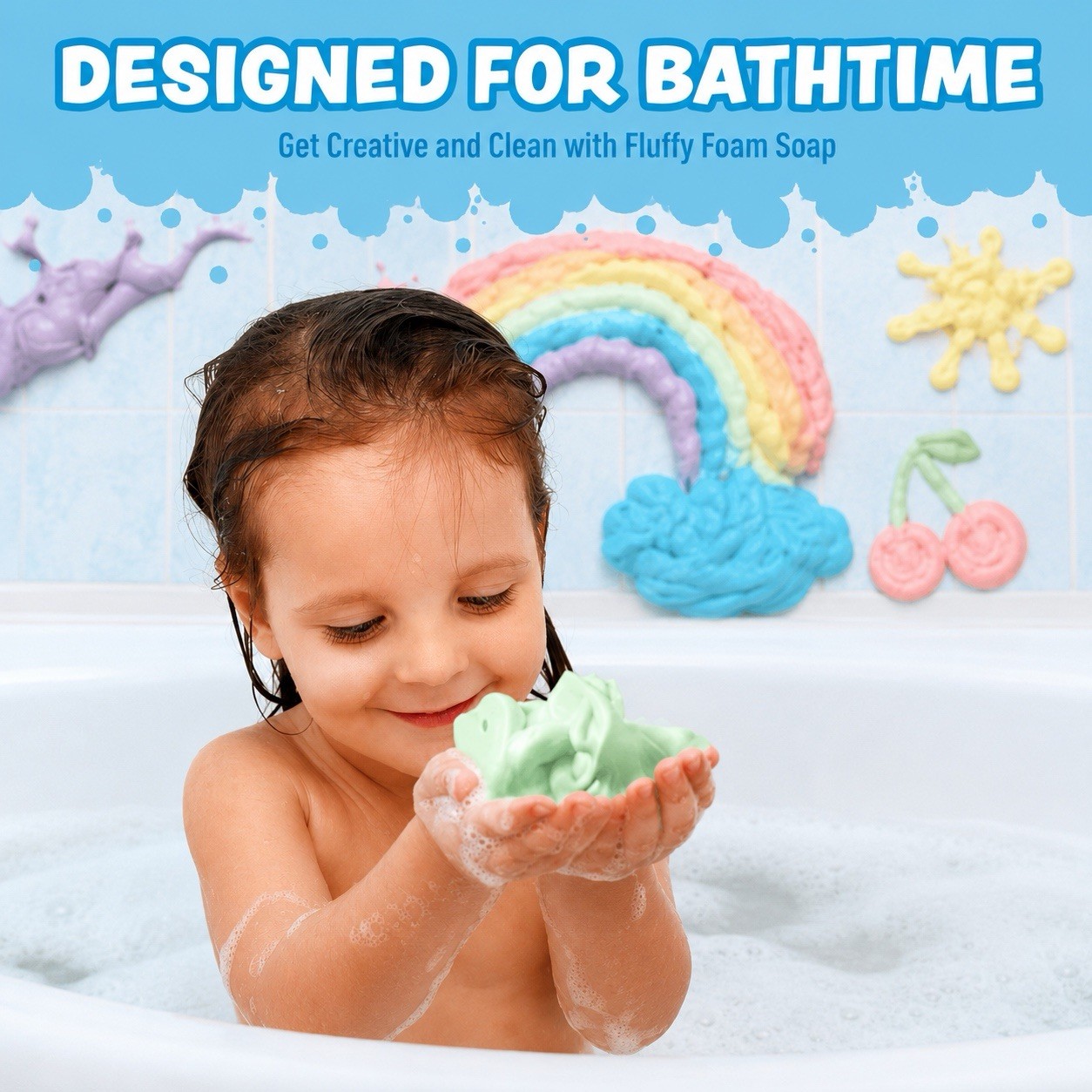 Tub Works® Fluffy Foam Soap, Variety 3 Pack | Shape, 8 Fl Oz (Pack of 3) NEW