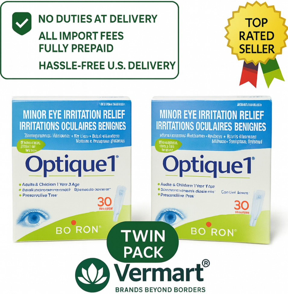 Boiron Optique1, Eye drops used to relieve eye irritations 60doses| LONG EXPIRY