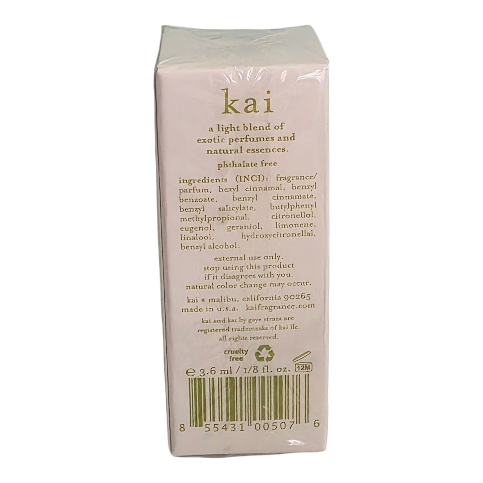 Kai by Gaye Straza Perfume Oil 3.6 ml 1/8 fl oz Tropical Floral Scent New In Box