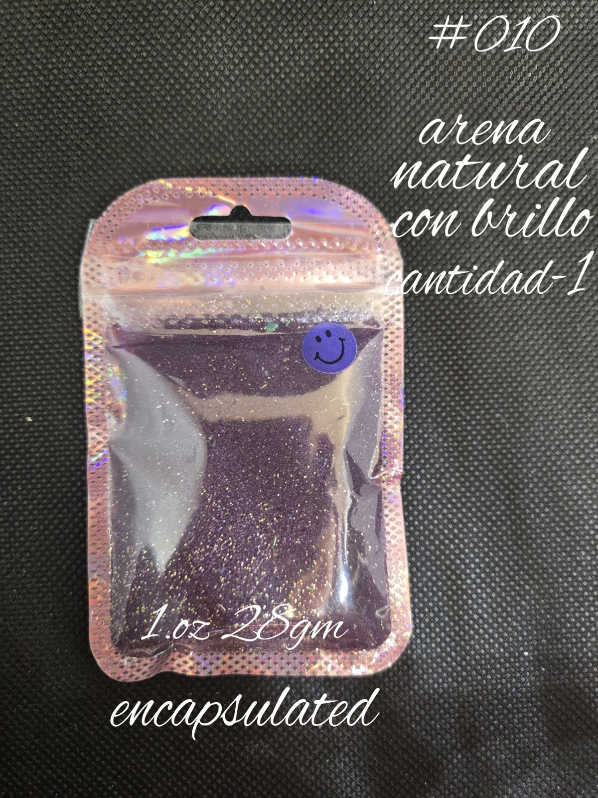 Natural Sand Glitter Encapsulated Nail Art Decor, Multicolor (MPN 007-012)