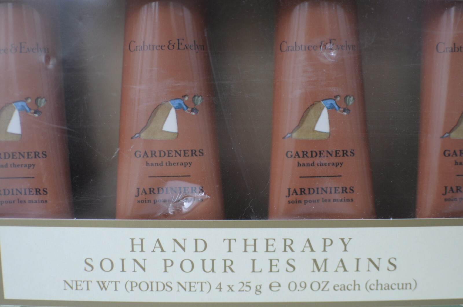 Crabtree & Evelyn Hand Therapy Set of 4 0.9oz each GARDENERS New READ