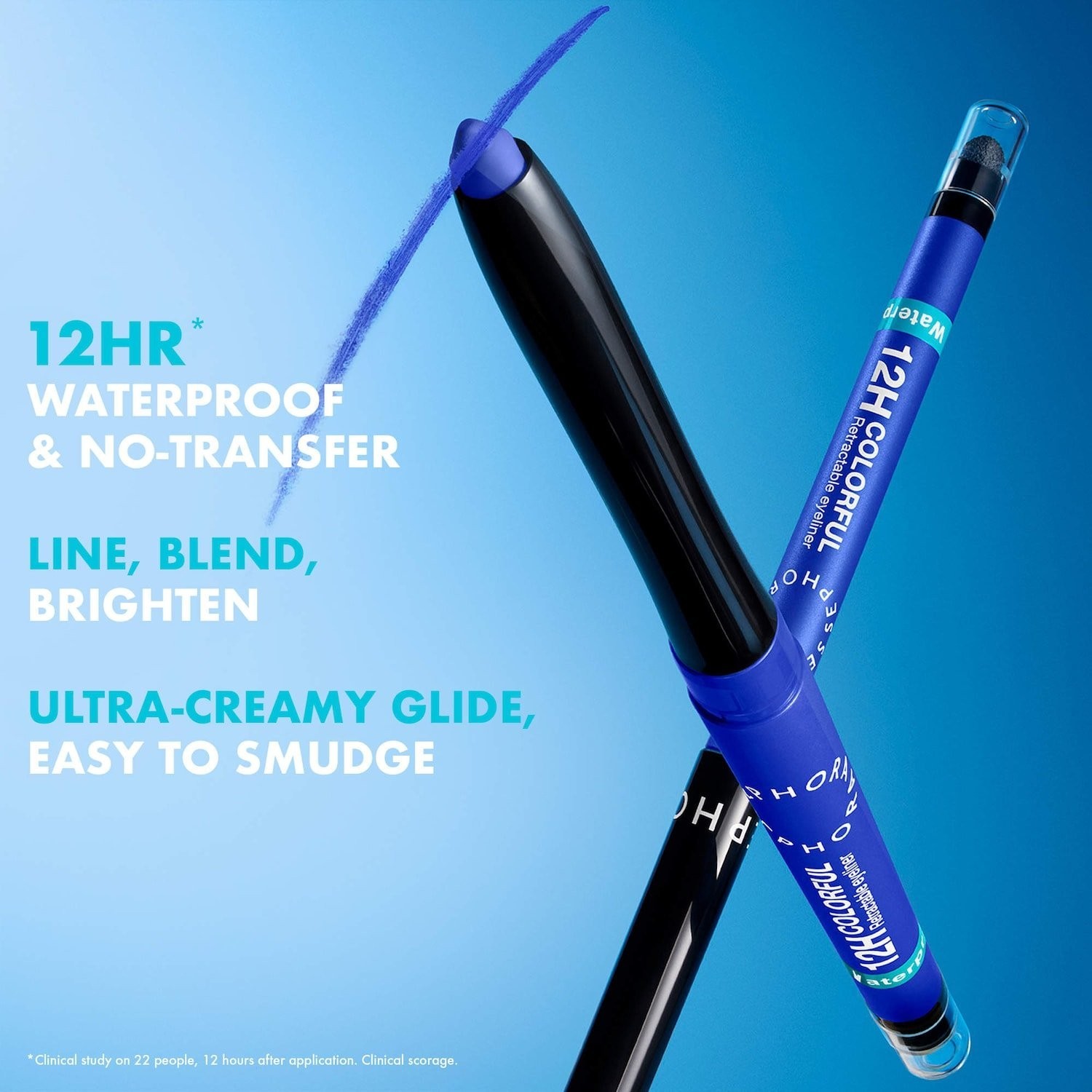 COLLECTION 12HR Colorful Waterproof Retractable Eyeliner, 10 colors